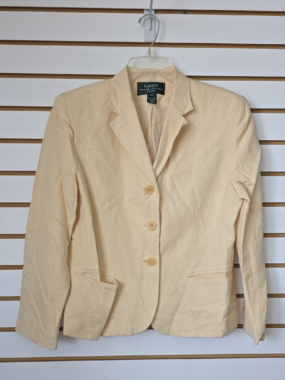Ralph Lauren Butter Yellow Blazer 12P